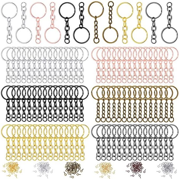 Hot Sales Stainless Steel D Keyring Key Chain Ring Gold Bulk