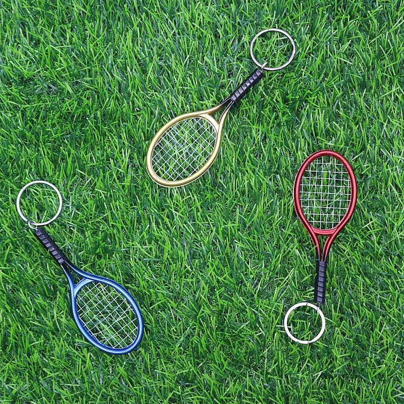 Wsnbwye double badminton rackets  2d/3d Oem Soft Pvc Rubber Silicone Tennis Padel table tennis racket 9 star Keychain