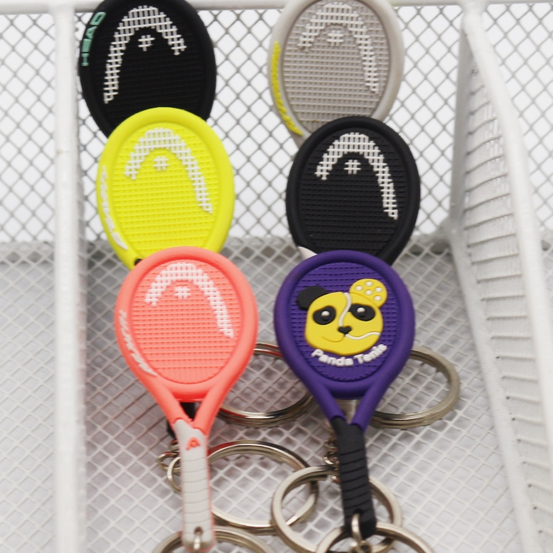 Wsnbwye ling mei racket  llaveros Anime Sublimation DIY CHAVEIRO  With Pelvis And beach ball rackets keychain