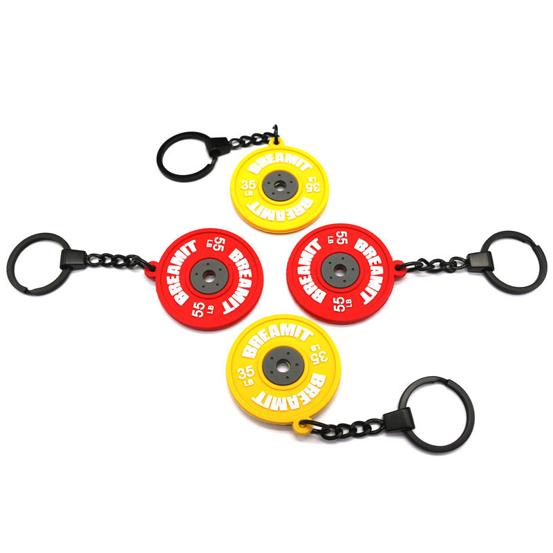 High Quality Gym Promotional Souvenir PVC Personalised Keyring Low MOQ 250 Pcs Design Keychain Soft 2D Rubber PVC Key Chain