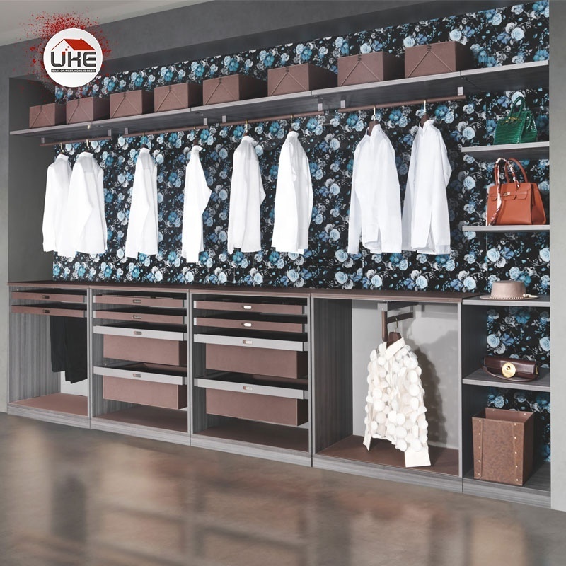 Leather Wardrobe Storage Box Pants Rack Drawer Leathers Wood Door Handle Customizable Home Bedroom Closets