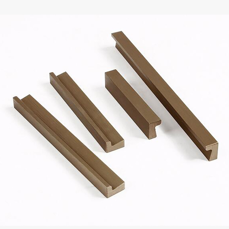 Hardware brushed bronze home closet handle aluminum alloy material simple fashion drawer cabinet handle