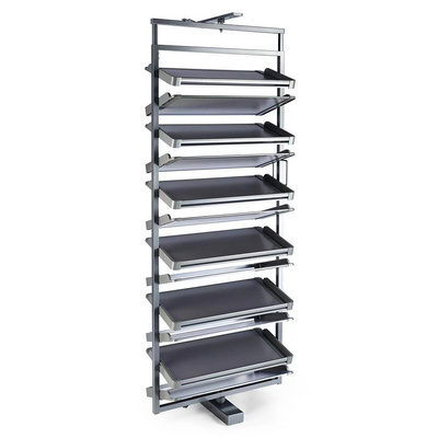 360 Degree Rotating Aluminum Cabinet Shoe Rack, Rotating Retractable Multi-layer Shoe Rack for Cabinet