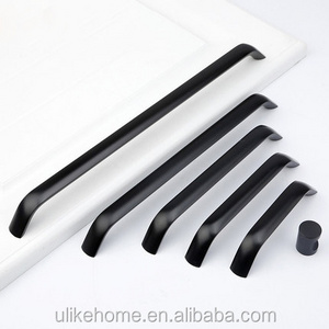 Black hand drawer pulls modern simple cabinet door handles closet door handles