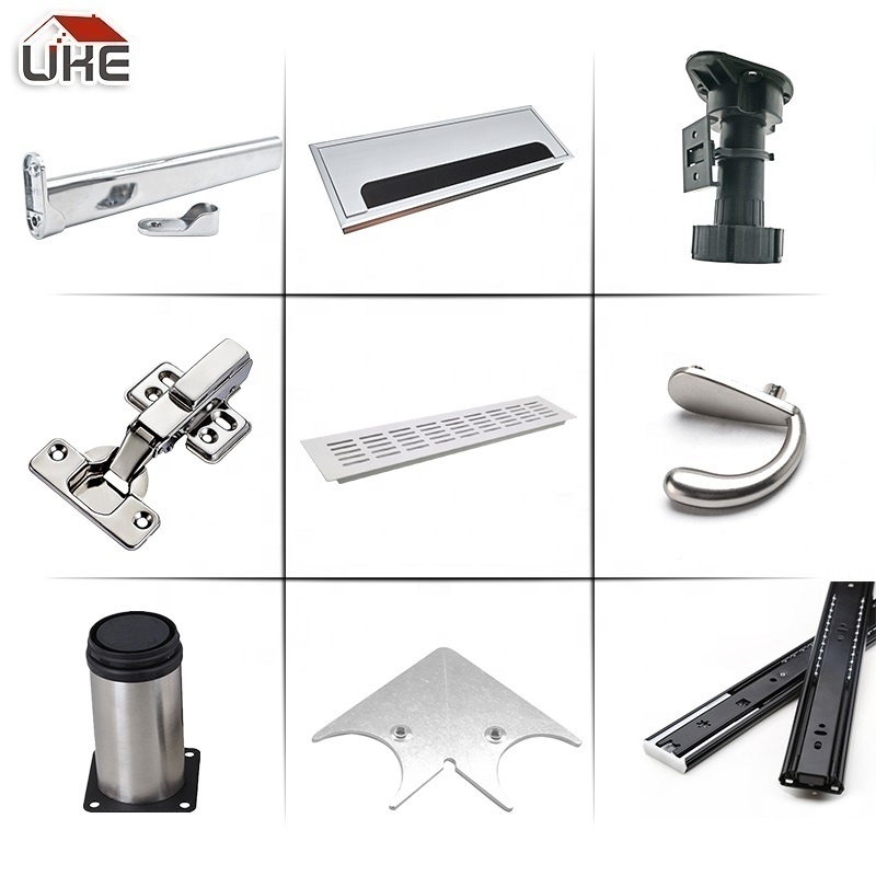 Home kitchen wardrobe furniture hardware accessories handle baseboard hinge cabinet accessories