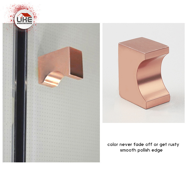 Rose Gold Handle Wardrobe Cabinet Handle 12MM T bar Handle Cabinet Pulls Furniture Knobs for Kitchen