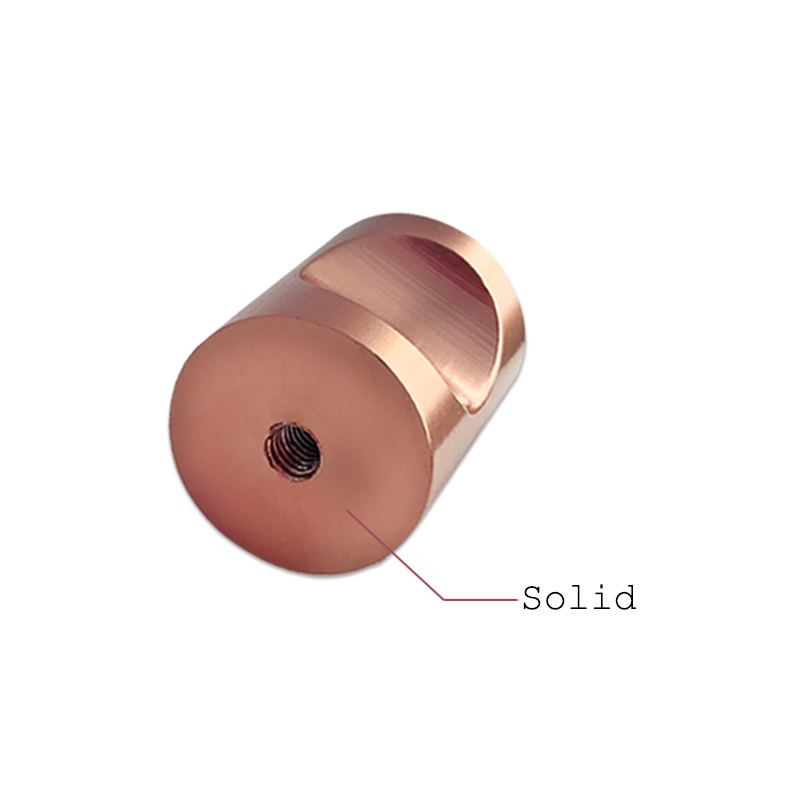 rose gold furniture knobs aluminum small round knobs solid kitchen drawer pull handle