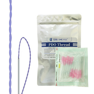 medical suture plastic surgery face body filling pdo twin torando torando screw thread with sharp needle