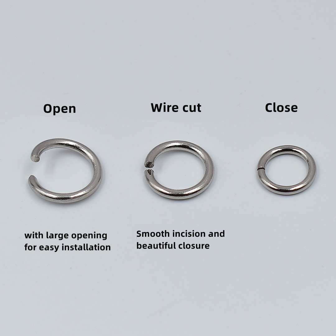 Multi-Purpose Stainless Steel Jewelry Findings Gold Jump Rings for Jewelry Making Bracelet Necklace