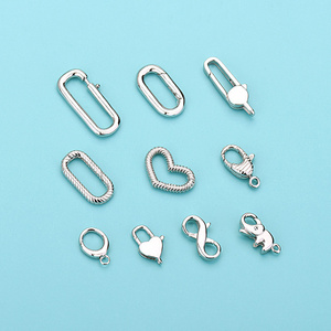 925 Sterling Silver Necklace Bracelet Extender Closures Claw Lobster Clasp for Jewelry Finding Repair Making