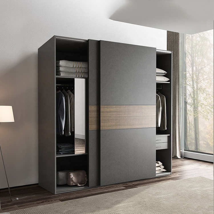 Modern Design Home Bedroom Furniture Set Home Furniture Luxury Closet 4 Door MDF Wardrobes