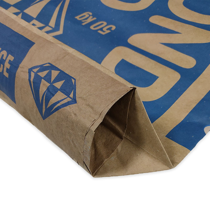 custom 25kg 50kg paper kraft sack valve paper bag kraft cement paper bag