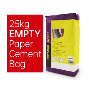 Custom 20kg 25kg empty cement paper bag with valve