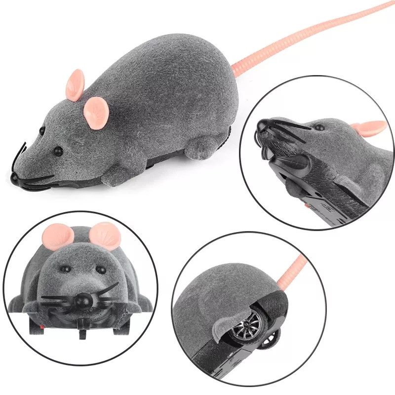 Moving Remote Control Mouse Cat Toy Rat Auto Chase Cat Interactive Toy Electric Catching Mouse