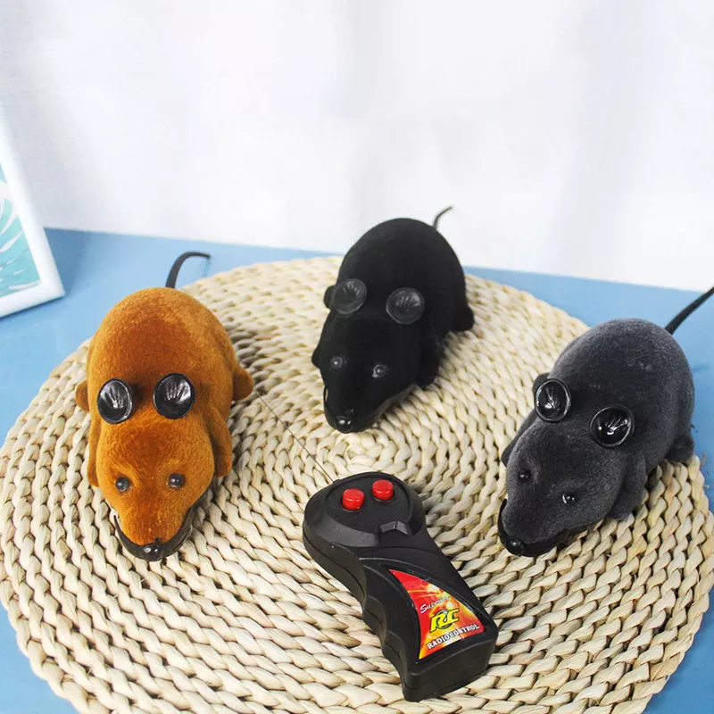 Moving Remote Control Mouse Cat Toy Rat Auto Chase Cat Interactive Toy Electric Catching Mouse