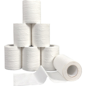 Customized 1-3 Ply Soft Toilet Tissue Paper 10 Rolls Printed Embossed Toilet Paper Hotel Wholesale White