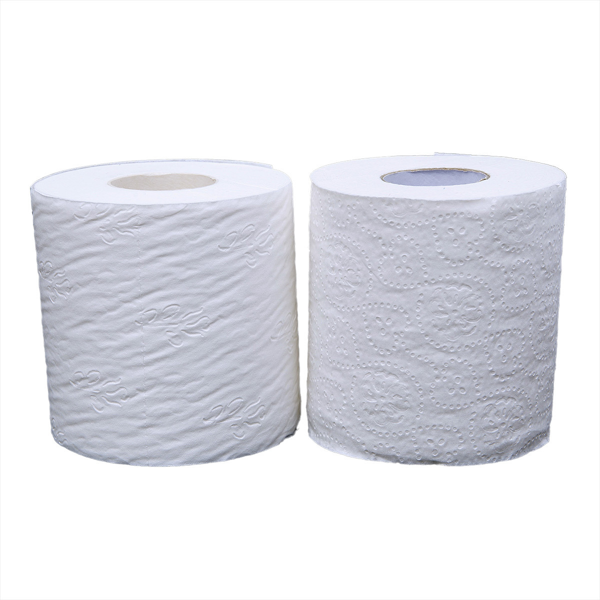 Customized 1-3 Ply Soft Toilet Tissue Paper 10 Rolls Printed Embossed Toilet Paper Hotel Wholesale White