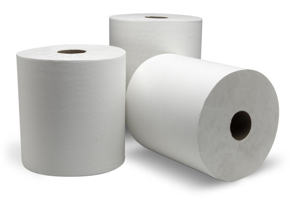 Factory direct  disposable eco-friendly virgin/recycled white/natural custom restroom bathroom industrial roll paper towel rolls