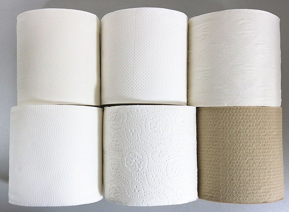 Custom Printed 4-Ply Bamboo Toilet Paper Rolls Premium Bathroom Tissue with Unique Design Customizable & Eco-Friendly