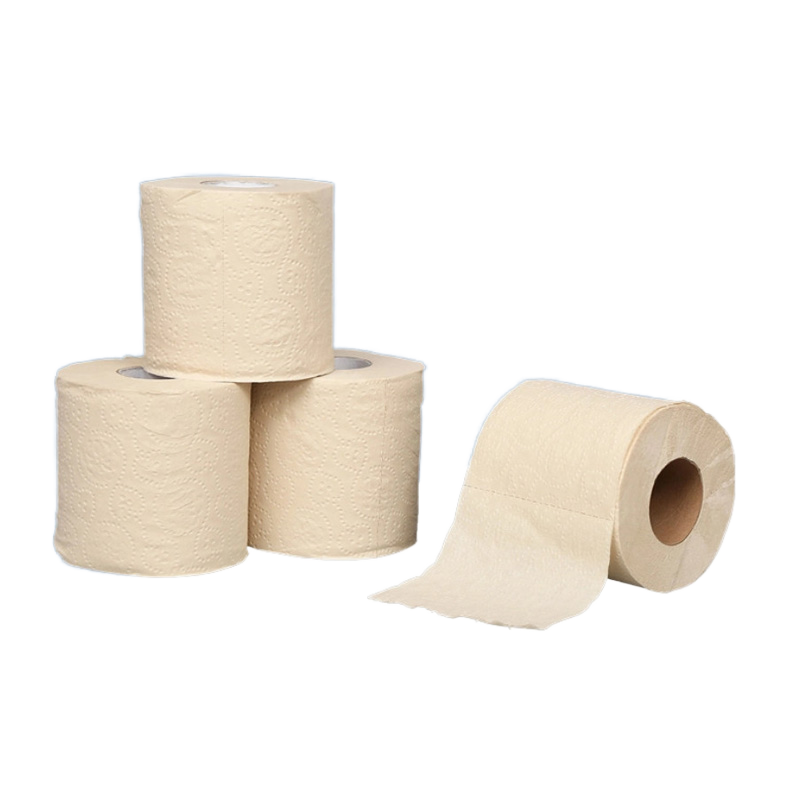 Custom Printed 4-Ply Bamboo Toilet Paper Rolls Premium Bathroom Tissue with Unique Design Customizable & Eco-Friendly