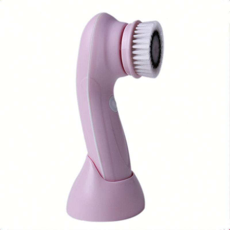 Portable silicone waterproof skin care rechargeable electric replacement face spa facial cleansing spin brush