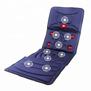 Home Use Heating Massage Cushion with 9 Motors Vibrating Kneading Mattress Massage