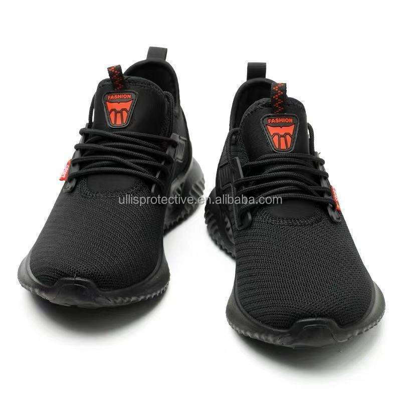 Hot model men's anti-smash and anti-puncture steel clad head lightweight non-slip wear-resistant safety construction site shoes