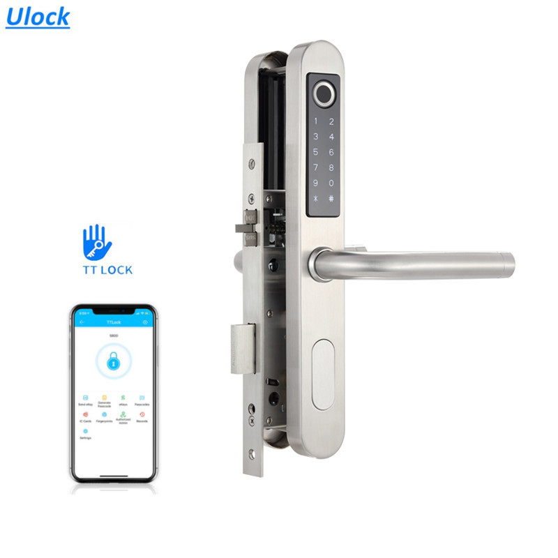 electric fingerprint smartphone app tuya tt lock app ultra slim smart lock