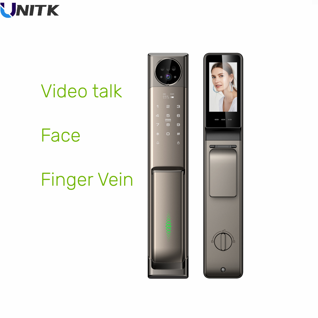 2023 tuya wifi app face id with camera fingerprint door bell smart door lock video voice with camera