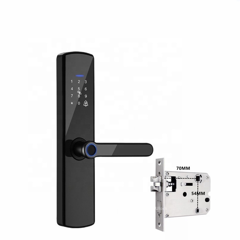 Korean Mortise Smart Tuya or TT lock APP Fingerprint Door Lock Keyless Entry