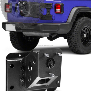 Adjustable Spare Tire Carrier Fit 2007-2018 Jeep Wrangler JK JKU Heavy Duty Spare Tire Holder up to 40 inches Spare Wheel