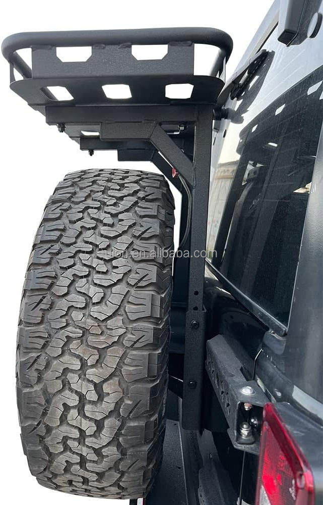 Factory Price OEM JK Off-Road Spare Tire Basket Rack Fit 2007-2018 Jeep Wrangler JK JKU Unlimited 2/4 Door, Rear Cargo Carrier