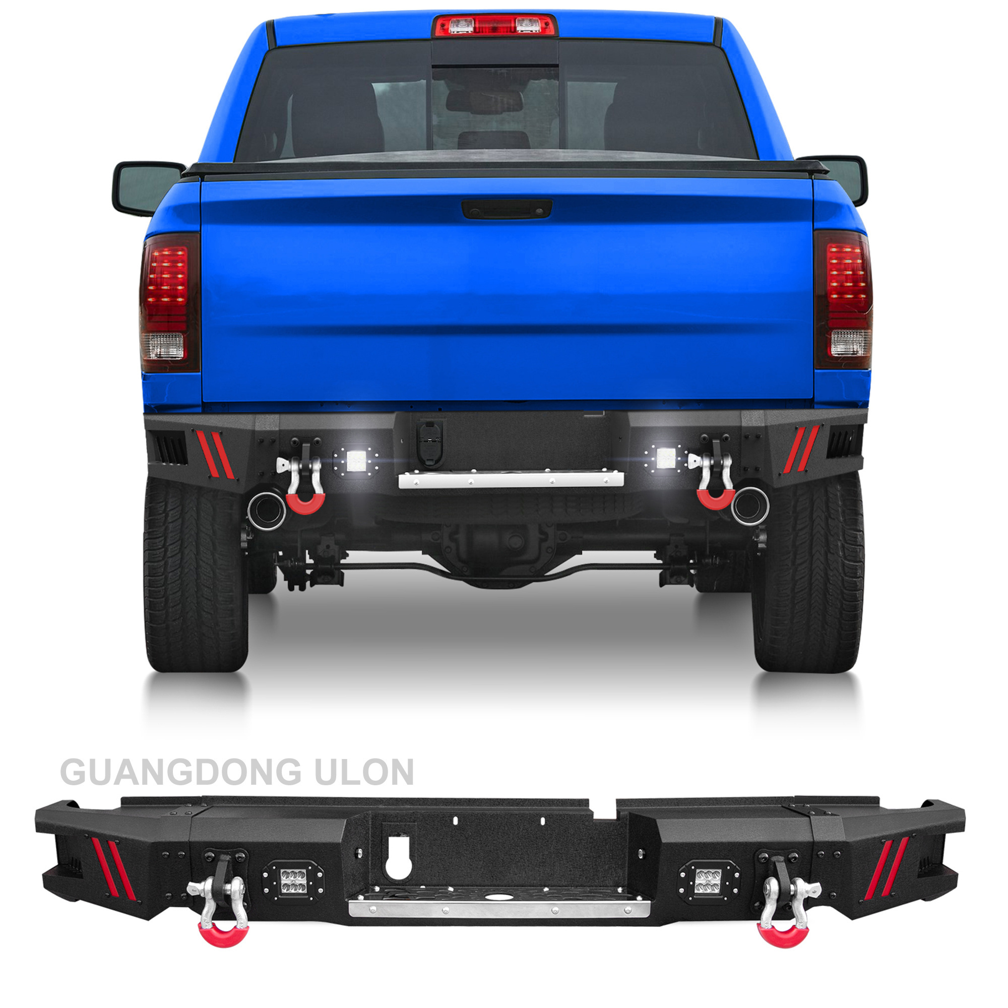 Factory Wholesale Ram 1500 Rear Bumper 4x4 Auto Accessories Universal Rear Bumper For Dodge Ram 2013-2018