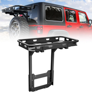 Factory Price OEM JK Off-Road Spare Tire Basket Rack Fit 2007-2018 Jeep Wrangler JK JKU Unlimited 2/4 Door, Rear Cargo Carrier