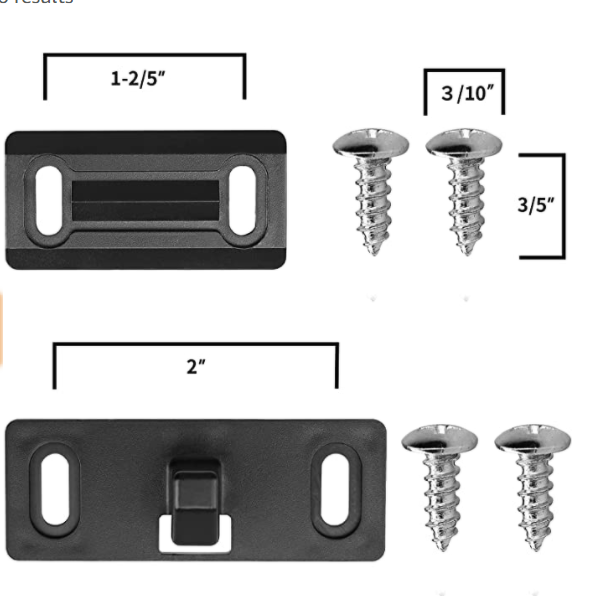 RV Screen Door Latch Kit - for Camper Motorhome or Travel Trailer (Universal)