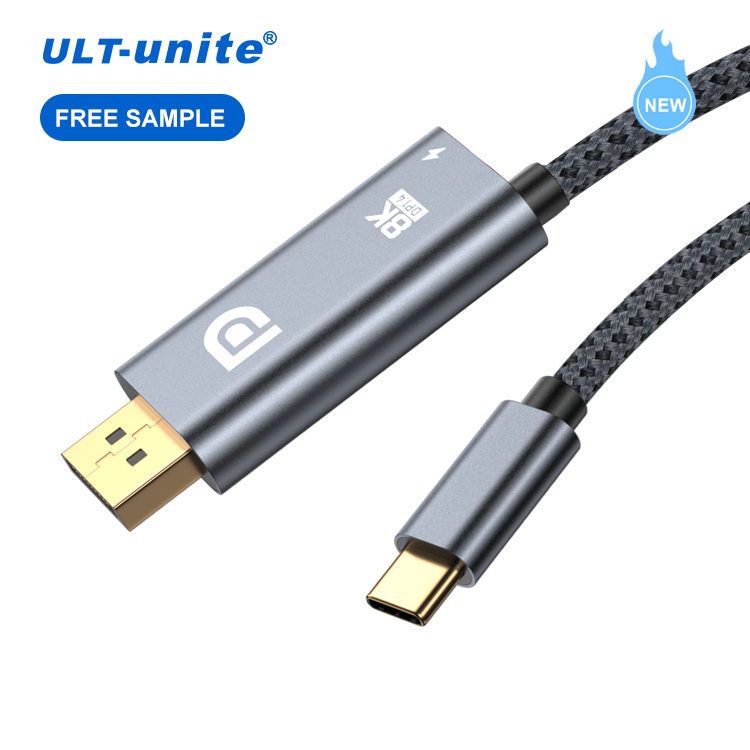 ULT-unite New Arrival Projector transmission Adapter Cable 8K@60HZ ,4K 144hz Type-C to DP+CF Power supply Adapter