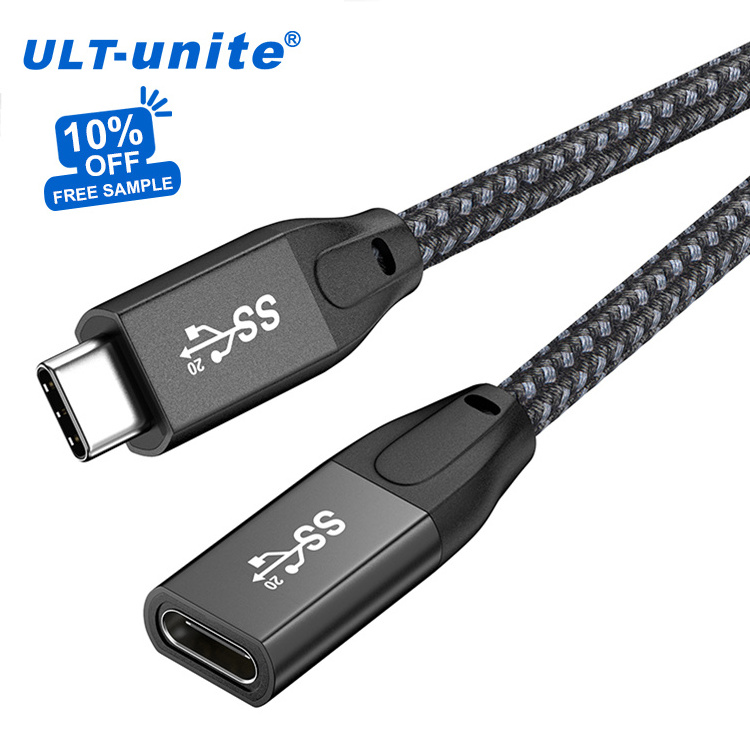 ULT-unite USB-C Extension Cable USB 3.1 Type C Male to Female Extension Cable