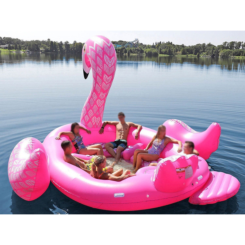 17'x15' commercial grade large inflatable flamingo float for pools, lakes or parks entertainment from China water toys factory