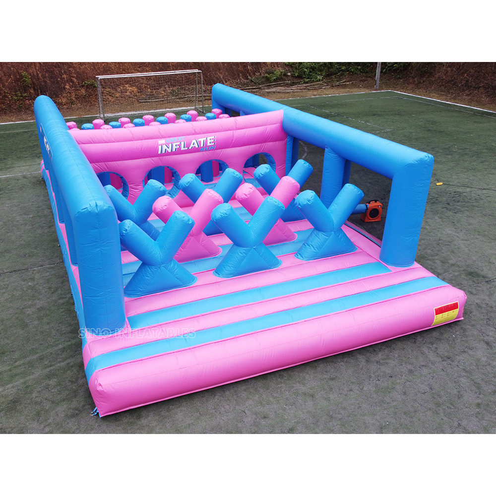 12x6m bish bash inflatable obstacle course for kids and adults outdoor party events from China inflatables factory