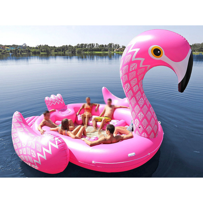 17'x15' commercial grade large inflatable flamingo float for pools, lakes or parks entertainment from China water toys factory