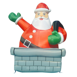 5 meters high giant advertising inflatable santa claus for Christmas festival outdoor decoration from Sino Inflatables factory