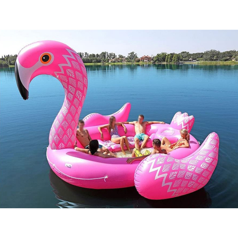 17'x15' commercial grade large inflatable flamingo float for pools, lakes or parks entertainment from China water toys factory