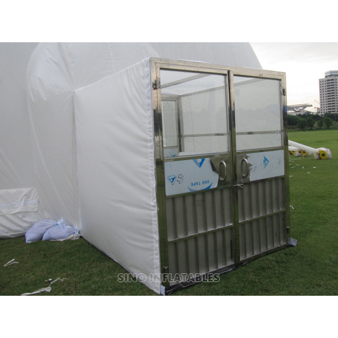 30m Dia. giant dome inflatable planetarium projection tent with water bags on the bottom from Sino inflatables factory