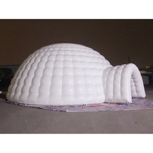 Custom design available big white dome inflatable yurt tent for party made of 1st class pvc tarpaulin from Guangzhou factory