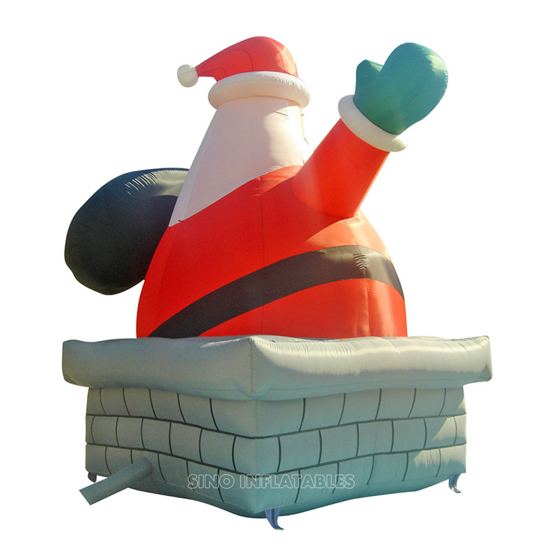 5 meters high giant advertising inflatable santa claus for Christmas festival outdoor decoration from Sino Inflatables factory