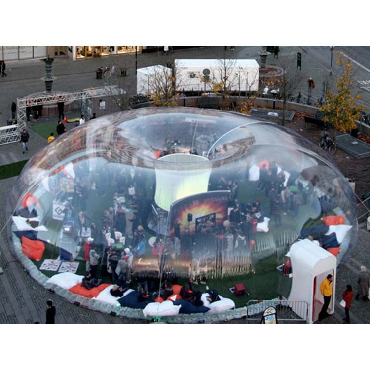 15m Dia. huge transparent inflatable bubble dome tent for outdoor party events or trade shows