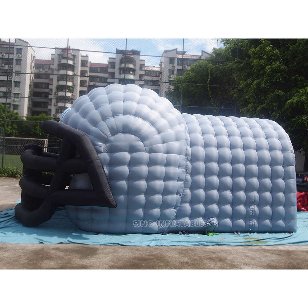 23' long sports entrance inflatable football helmet tunnel for ball game teams competition from Sino inflatables