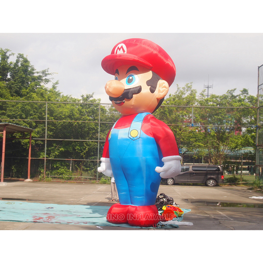 5 meters high advertising big inflatable super mario for promotion from Guangzhou inflatable factory