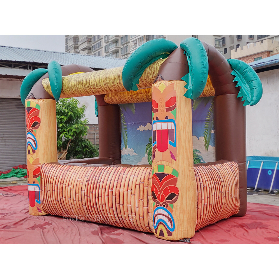 10' Portable inflatable Tiki hut bar for summer beach used from China inflatable manufacturer