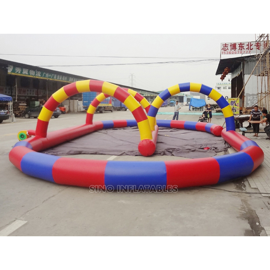 Outdoor karts N zorb balls inflatable toddler race track for sporting events from Sino inflatable factory